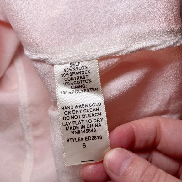 Everly Pink and Cream Lace Mini Dress NWT - Picture 8 of 14